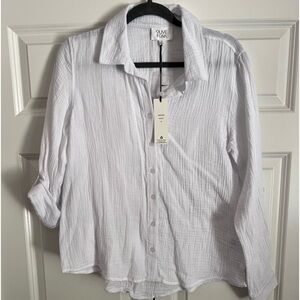 NWT White Button Down Shirt